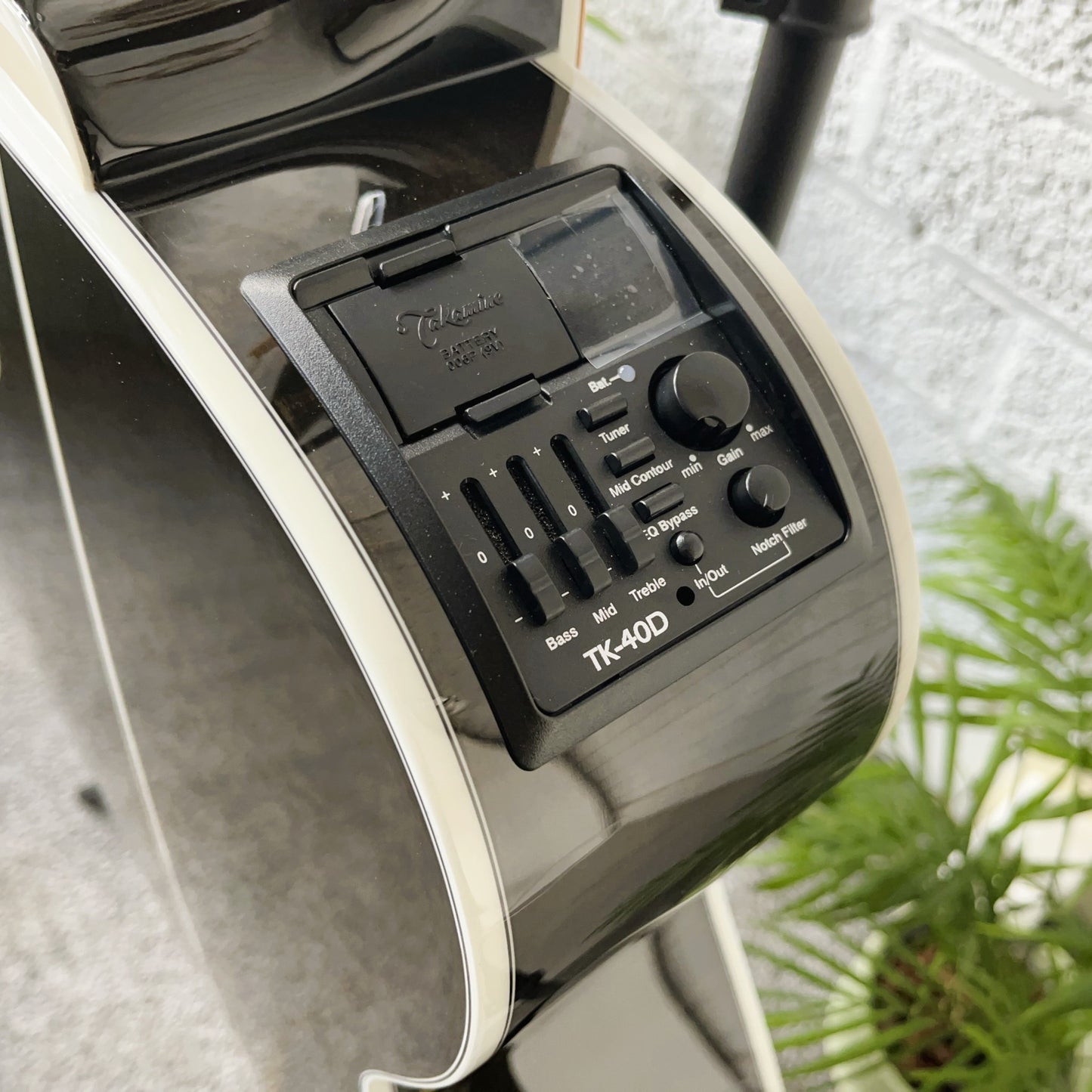 takamine gn75ce electro acoustic guitar transparent black preamp