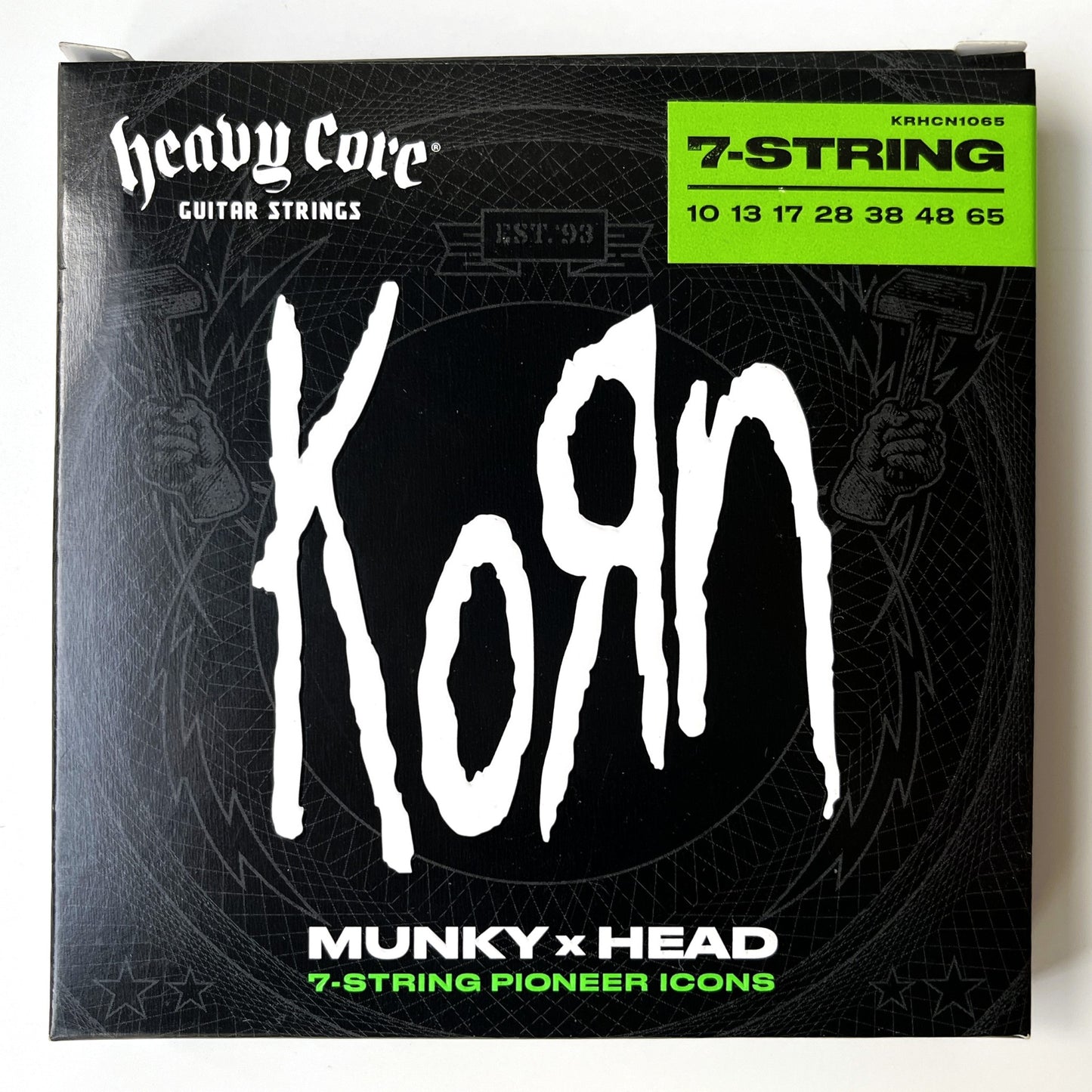 dunlop korn 7-string electric guitar strings 10-65