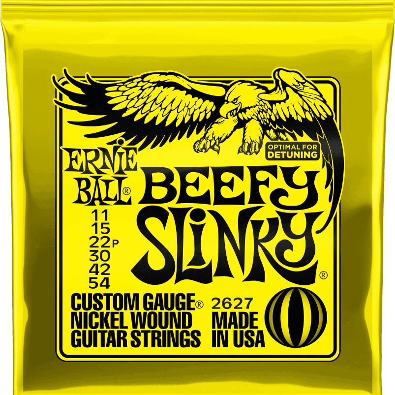 ernie ball beefy slinky electric guitar strings 11-54