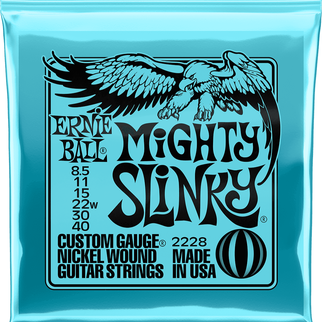 ernie ball mighty slinky electric guitar strings 8.5-40