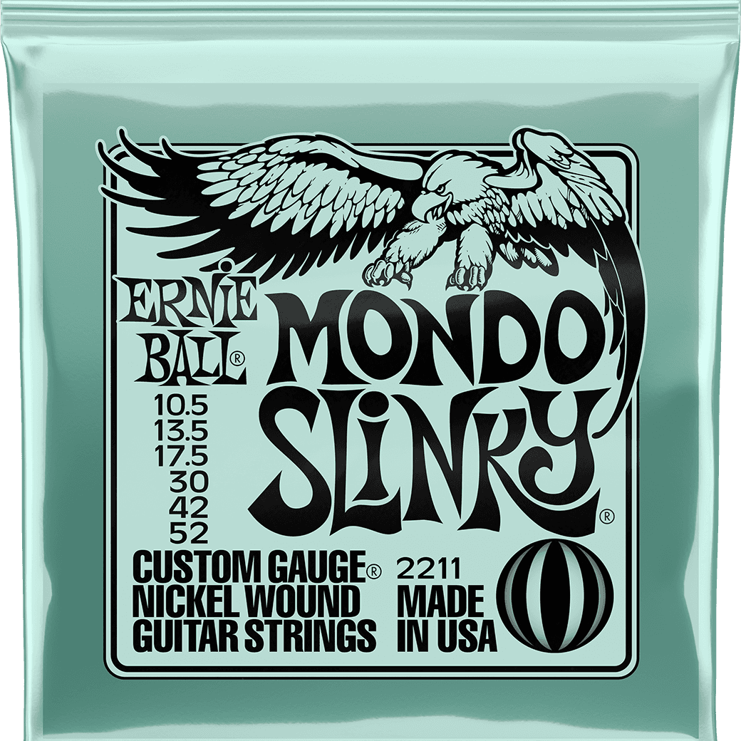 ernie ball mondo slinky electric guitar strings 10.5-52