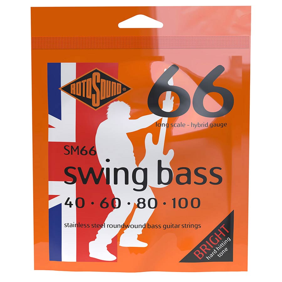 rotosound sm66 swing bass 66 electric bass strings 40-100