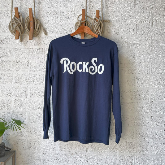 RockSo T-Shirt Long Navy Size M