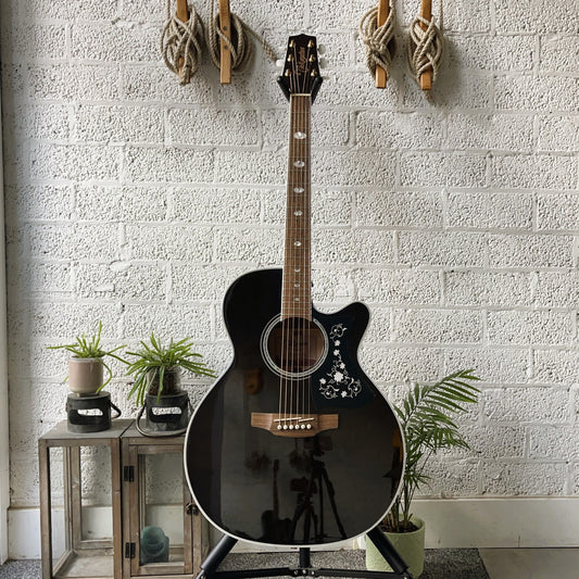 takamine gn75ce electro acoustic guitar transparent black