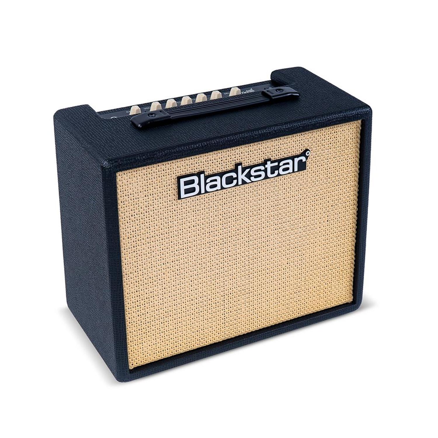 blackstar debut 30 electric guitar amplifier black left angle