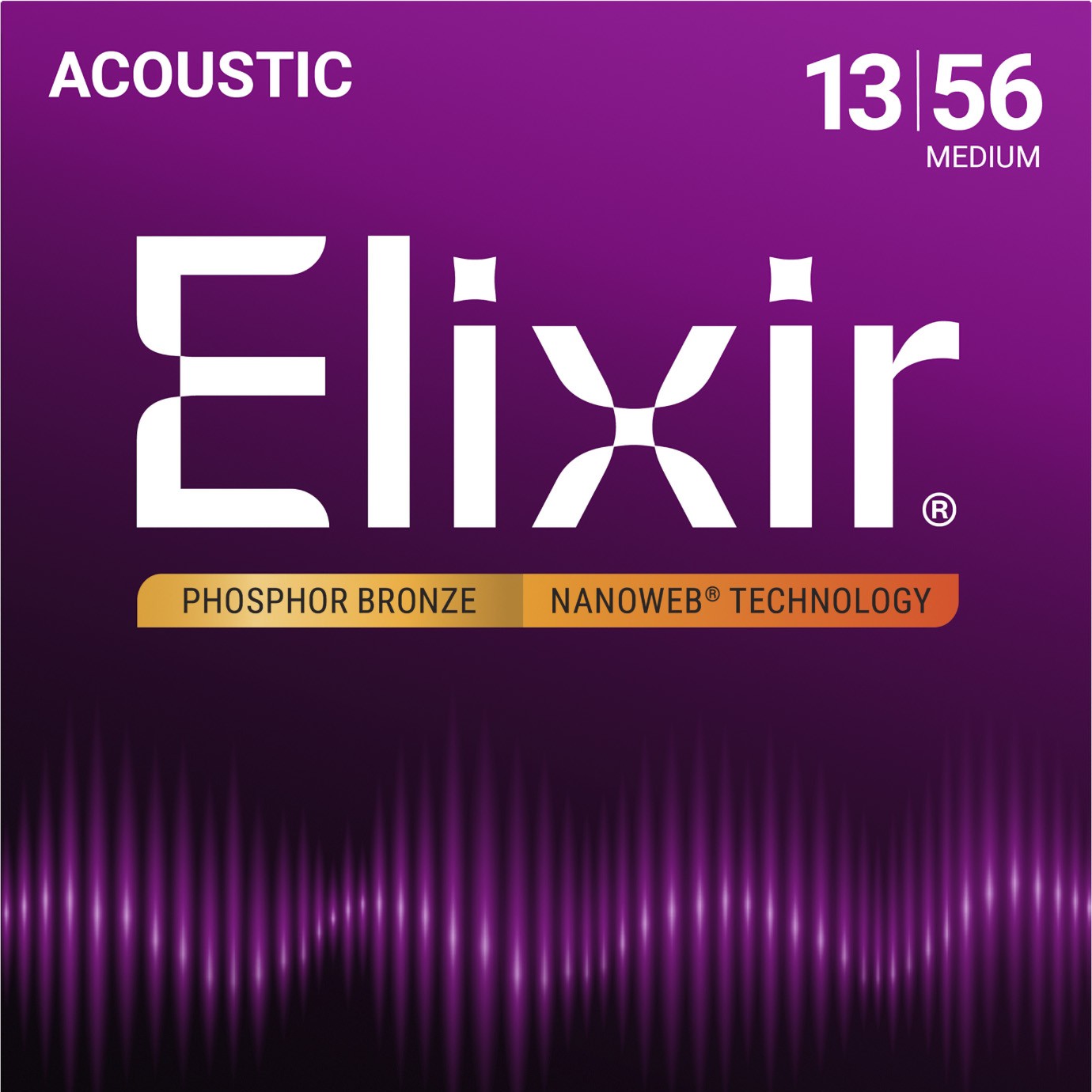 elixir nanoweb phosphor bronze acoustic guitar strings 13-56