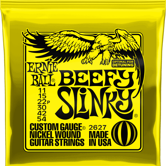 ernie ball beefy slinky electric guitar strings 11-54