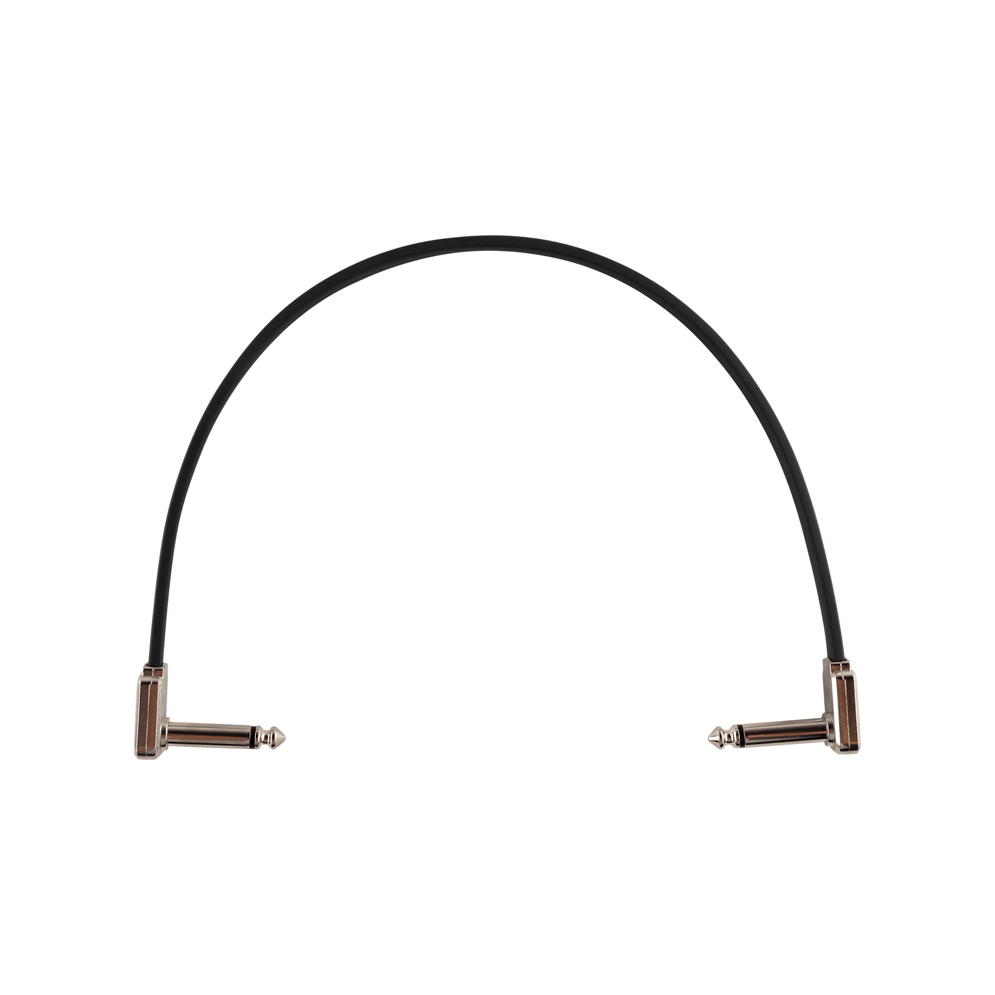 ernie ball eeb 6227 flat ribbon patch cable 30 cm black angled angled