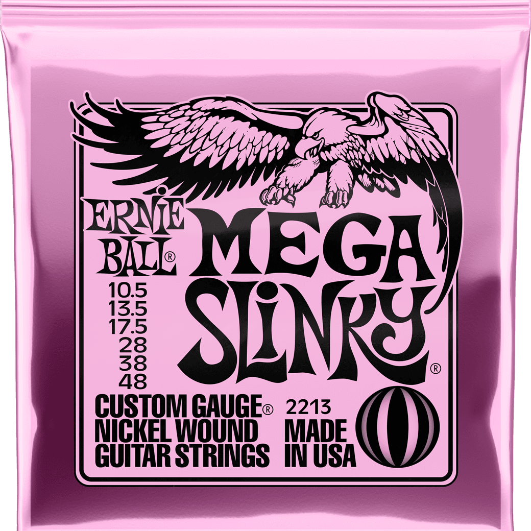 ernie ball mega slinky electric guitar strings 10.5-48