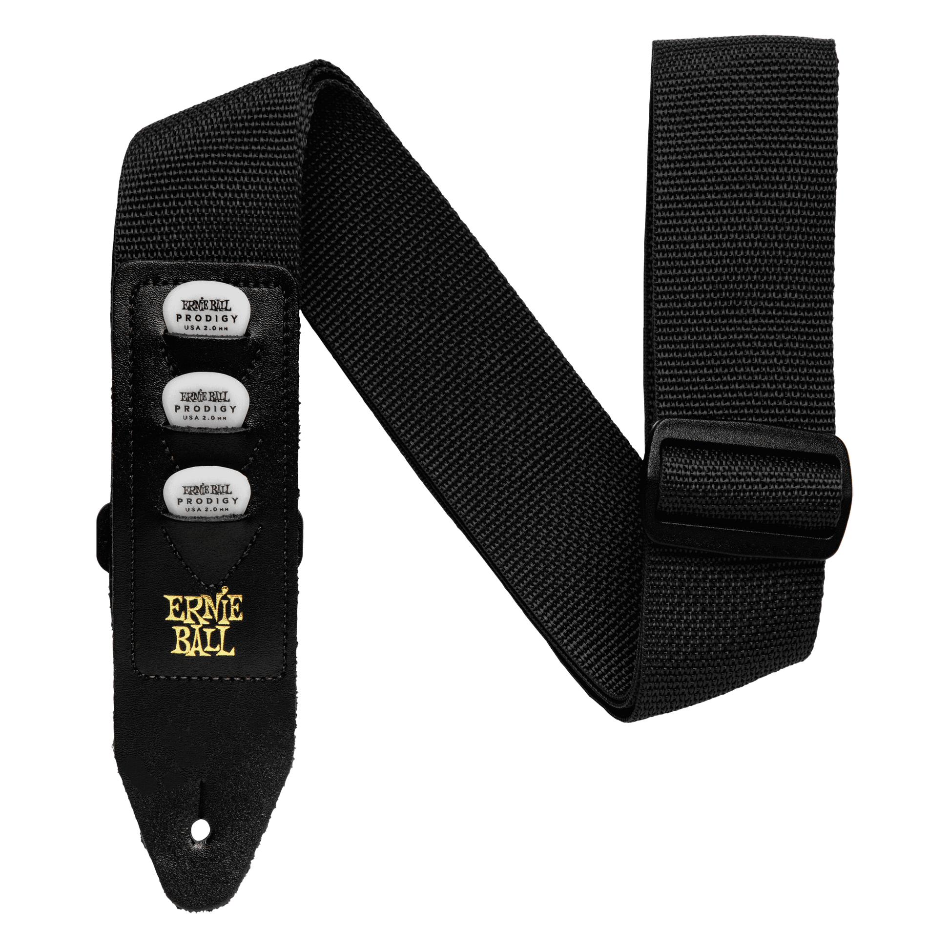 ernie ball pickholder strap 4039 black