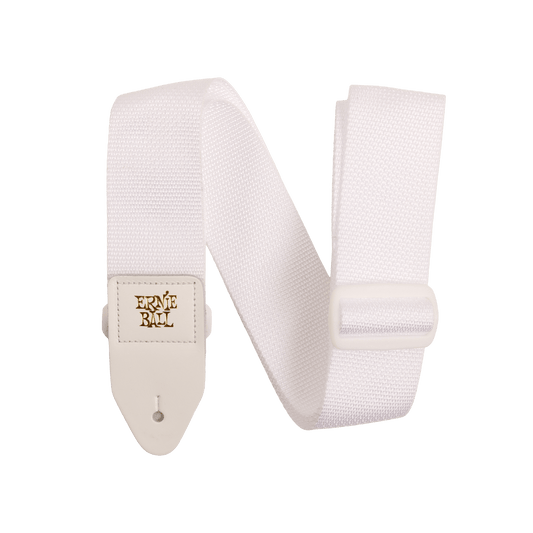 ernie ball polypro strap 5350 white white