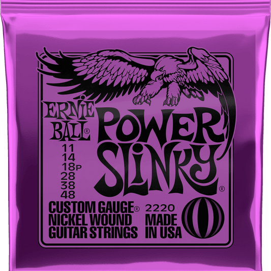 ernie ball power slinky electric guitar strings 11-48