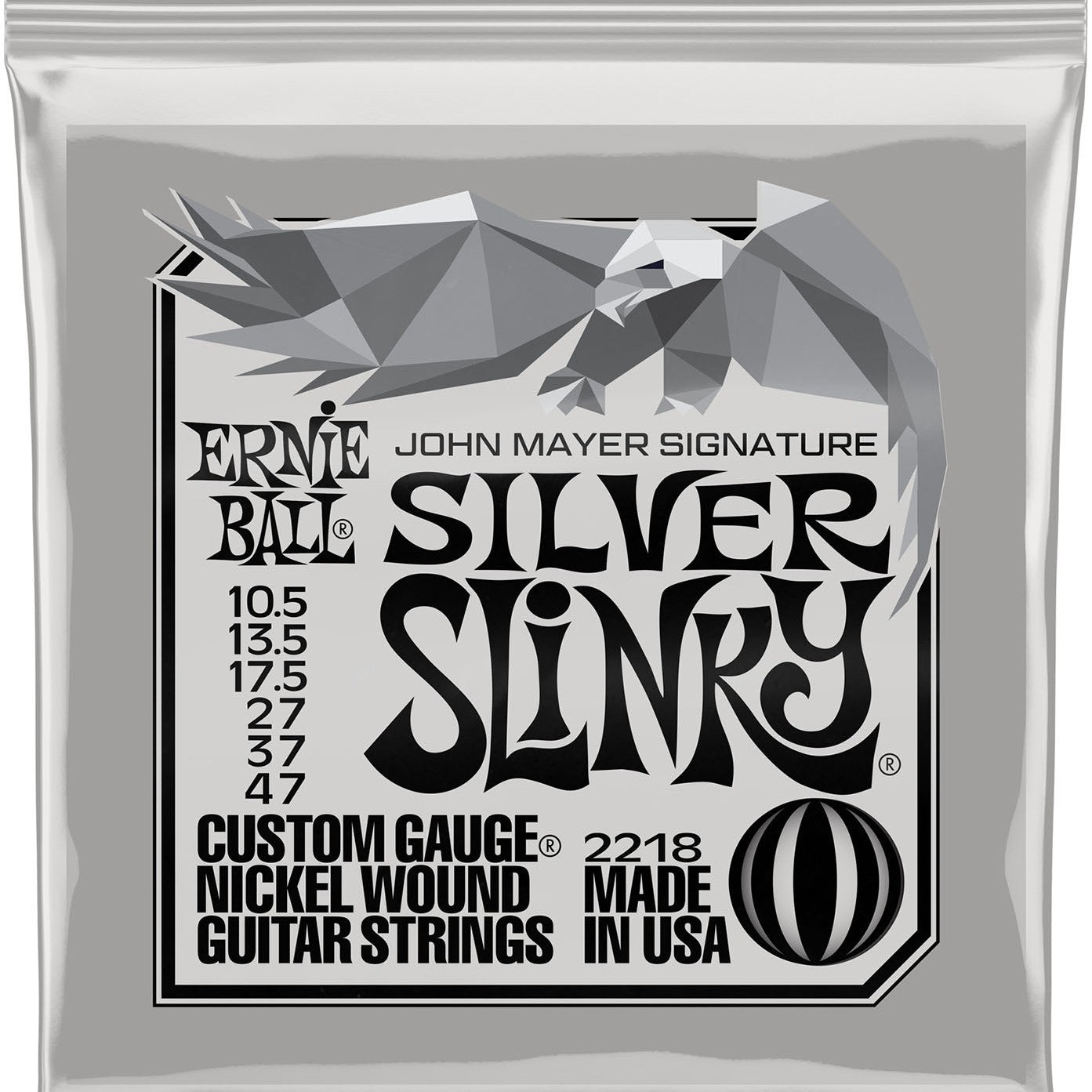 ernie ball silver slinky electric guitar strings 10.5-47