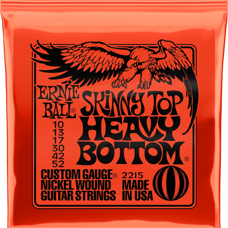 ernie ball skinny top heavy bottom electric guitar strings 10-52