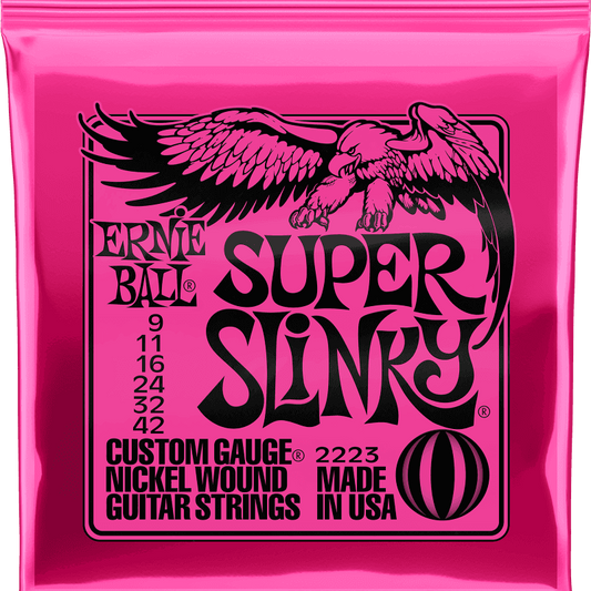 ernie ball super slinky electric guitar strings 9-42