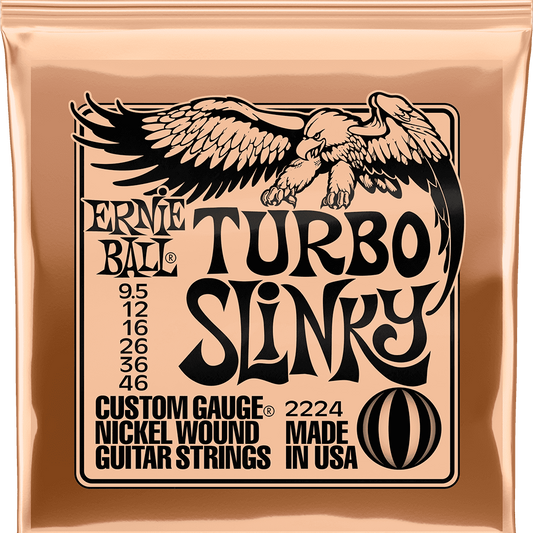 ernie ball turbo slinky electric guitar strings 9.5-46