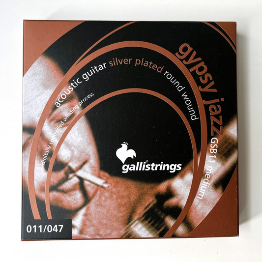 galli gsb11 gypsy jazz acoustic guitar strings 11-47