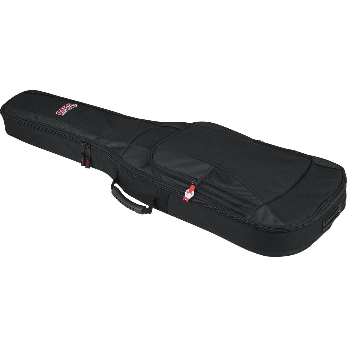 gator gb-4g-jmaster gig bag jazzmaster-style electric guitar laid down