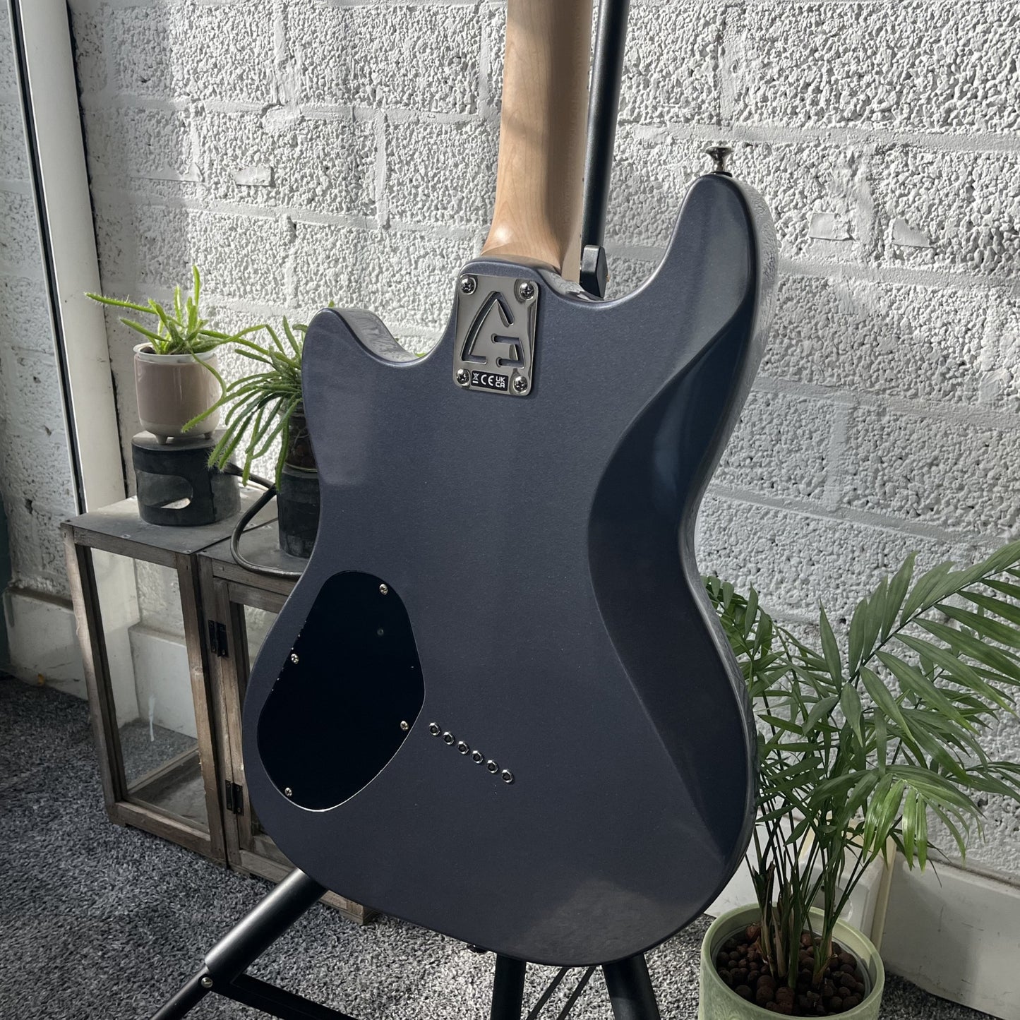 guild surfliner hh electric guitar canyon dusk body back view