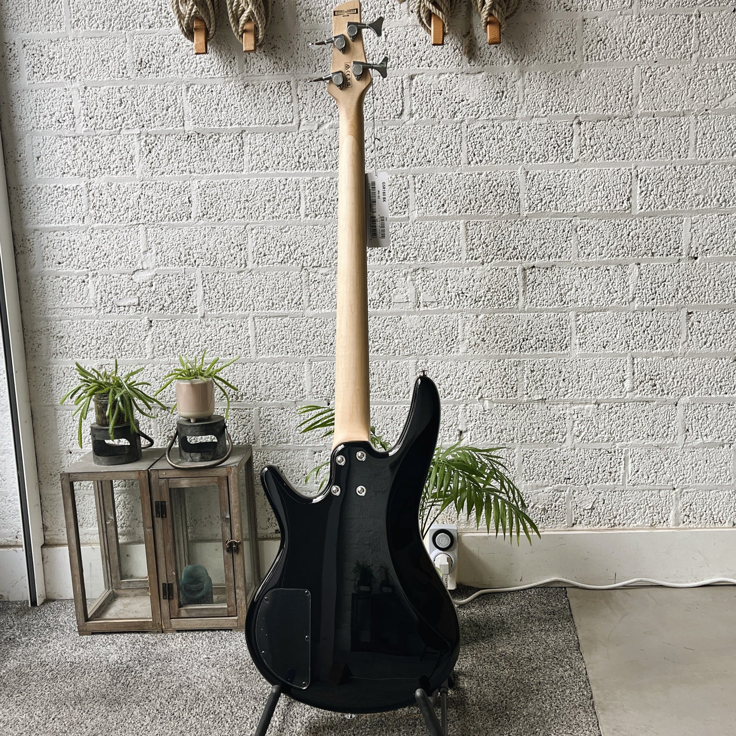 Ibanez GSR180 Fusion electric bass in Black finish back view