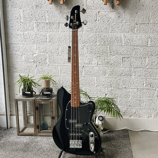 Ibanez TMB30 Talman electric bass in Black finish front view
