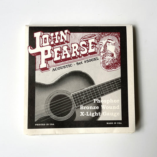 john pearse 500xl acoustic guitar strings 10-47