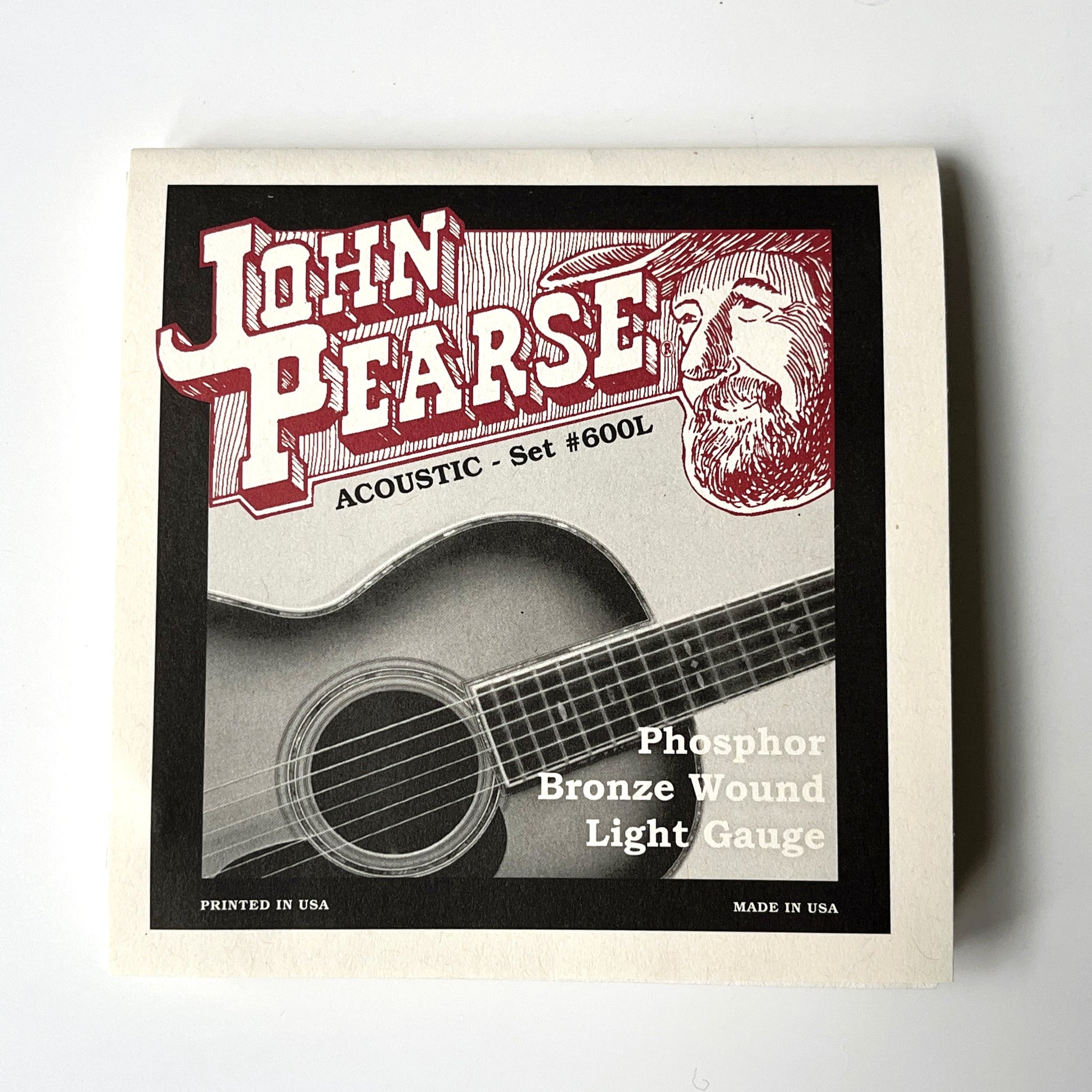 john pearse 600l acoustic guitar strings 12-53