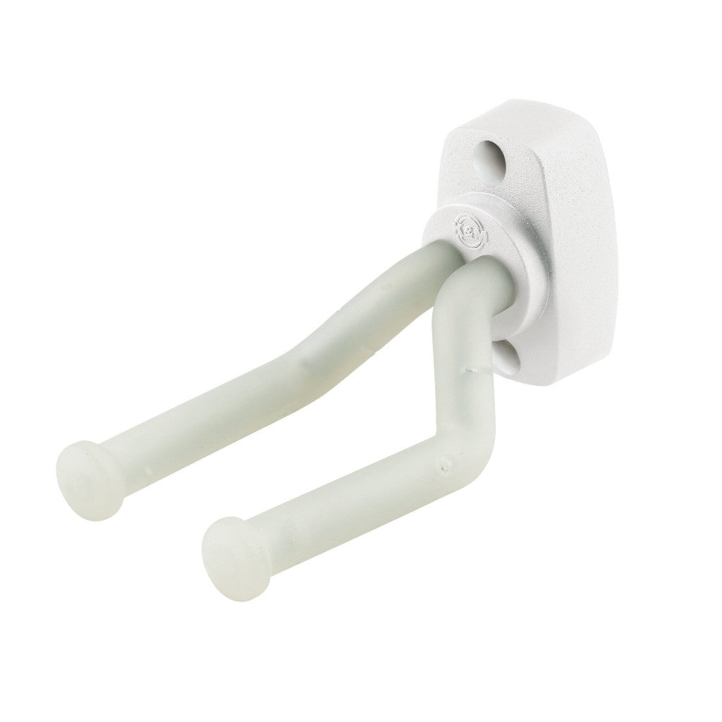 km 16280w guitar wall mount hook white
