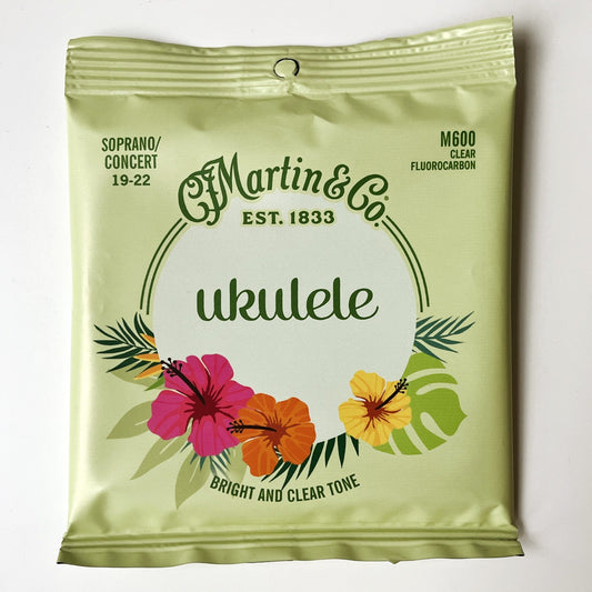 martin m600 ukulele strings fluorocarbon soprano concert