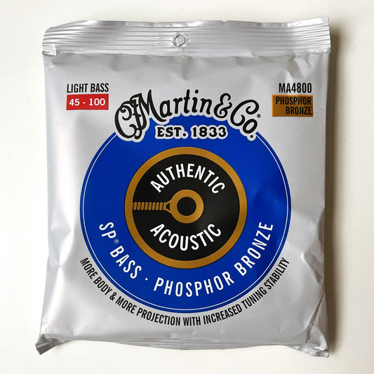 martin ma4800 acoustic bass strings phosphor bronze 45-100