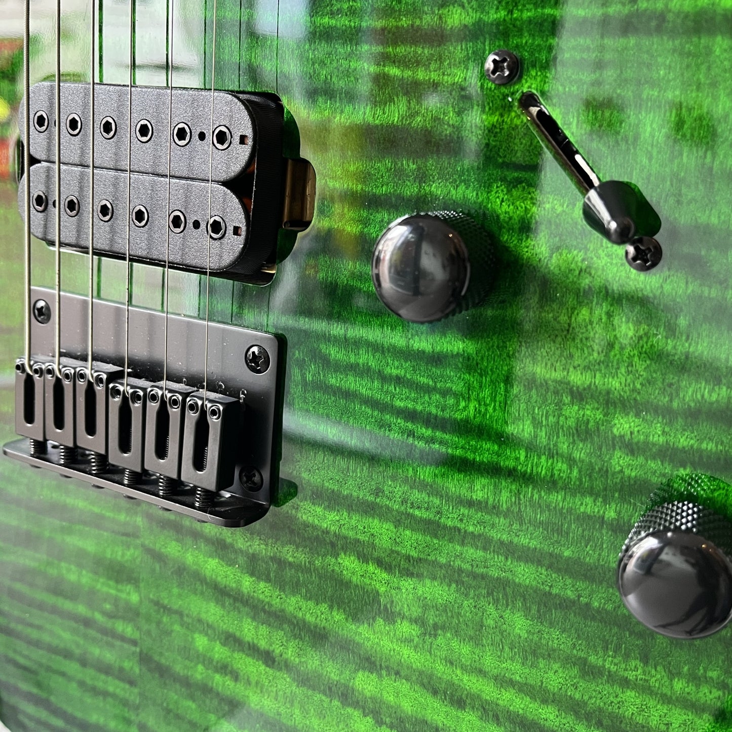 spira s-450 transparent green electric guitar pickup bridge