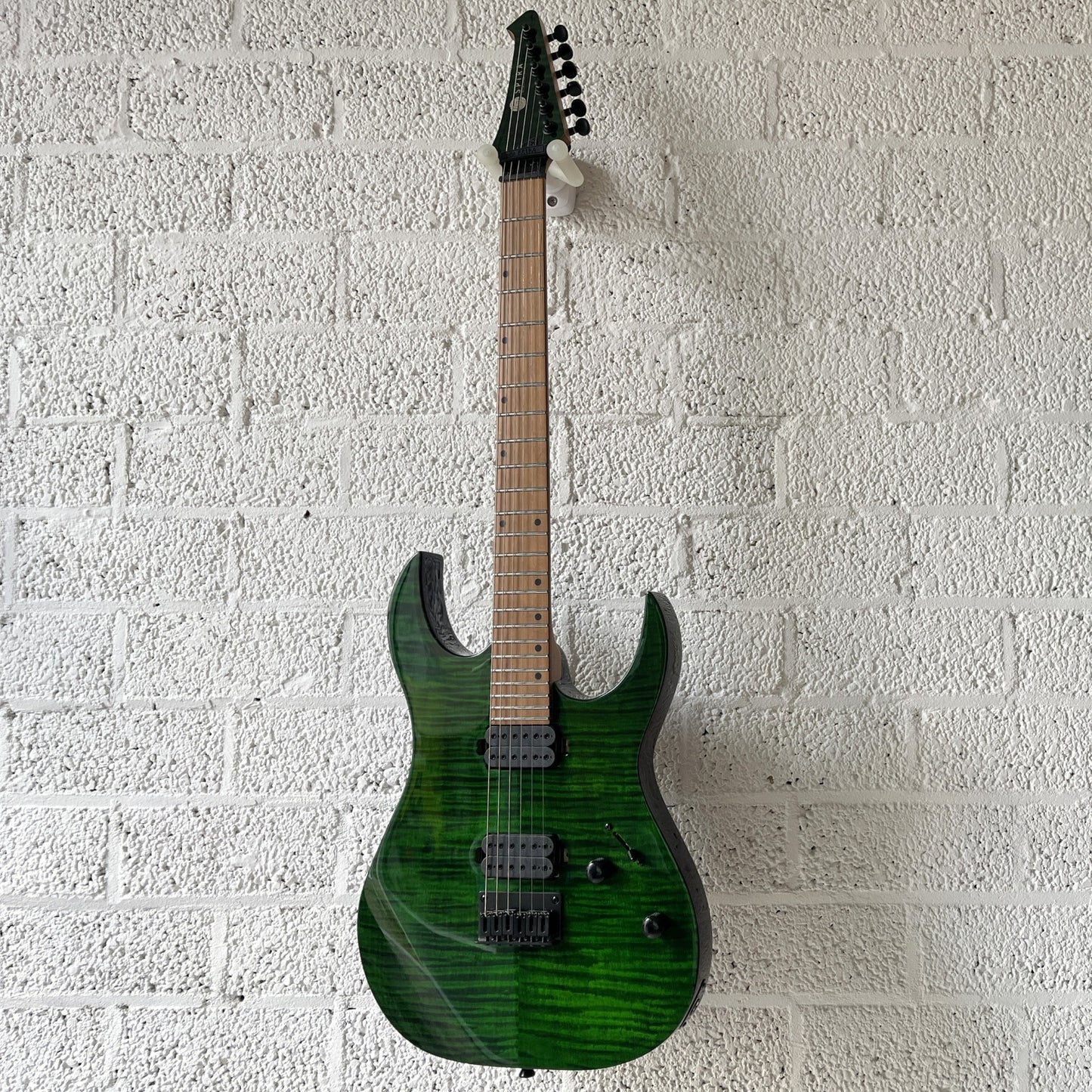 spira s-450 transparent green electric guitar
