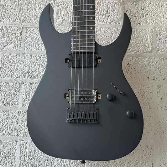 spira s407 7-string satin black electric guitar body
