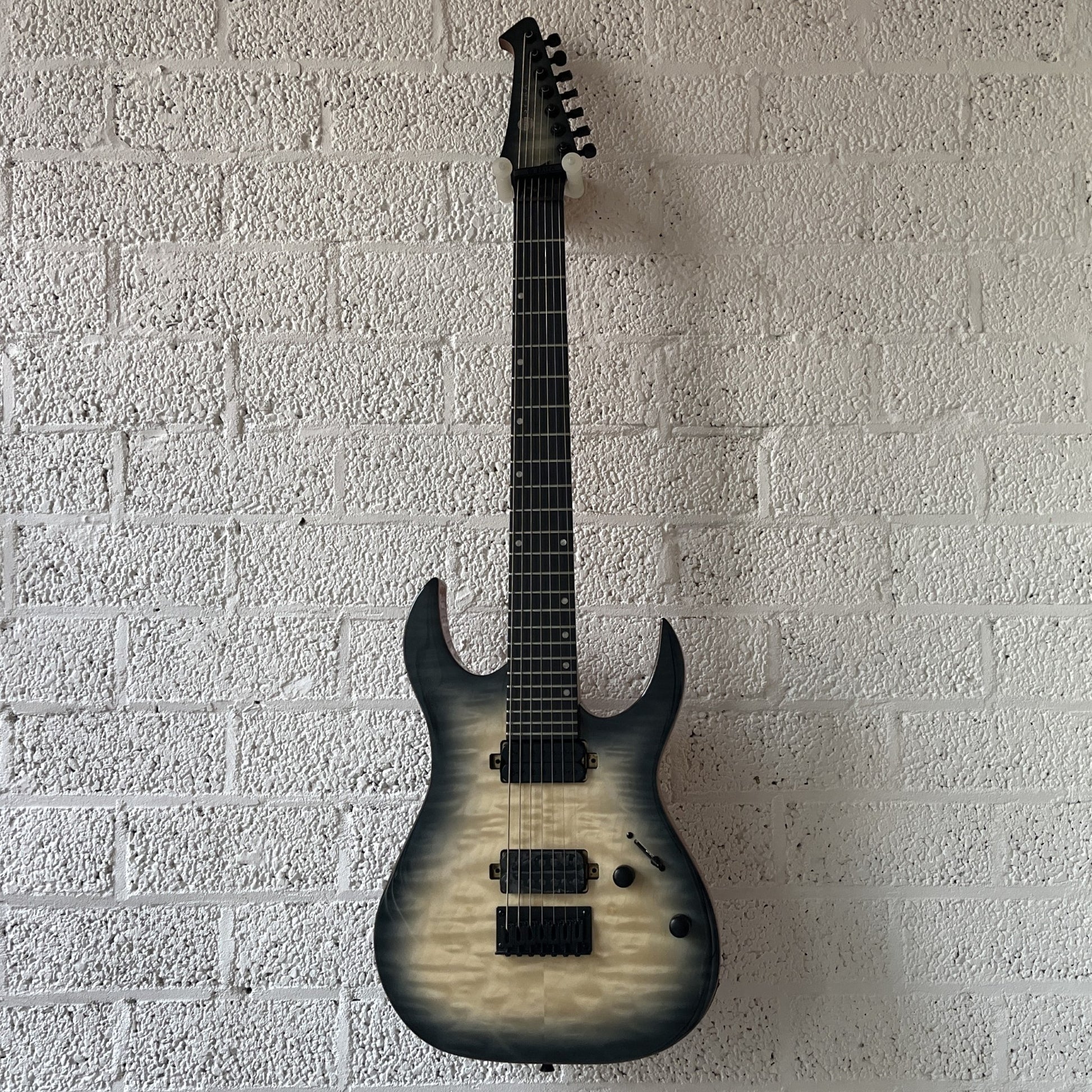 spira s507 qgy-e 7-string trans gray electric guitar