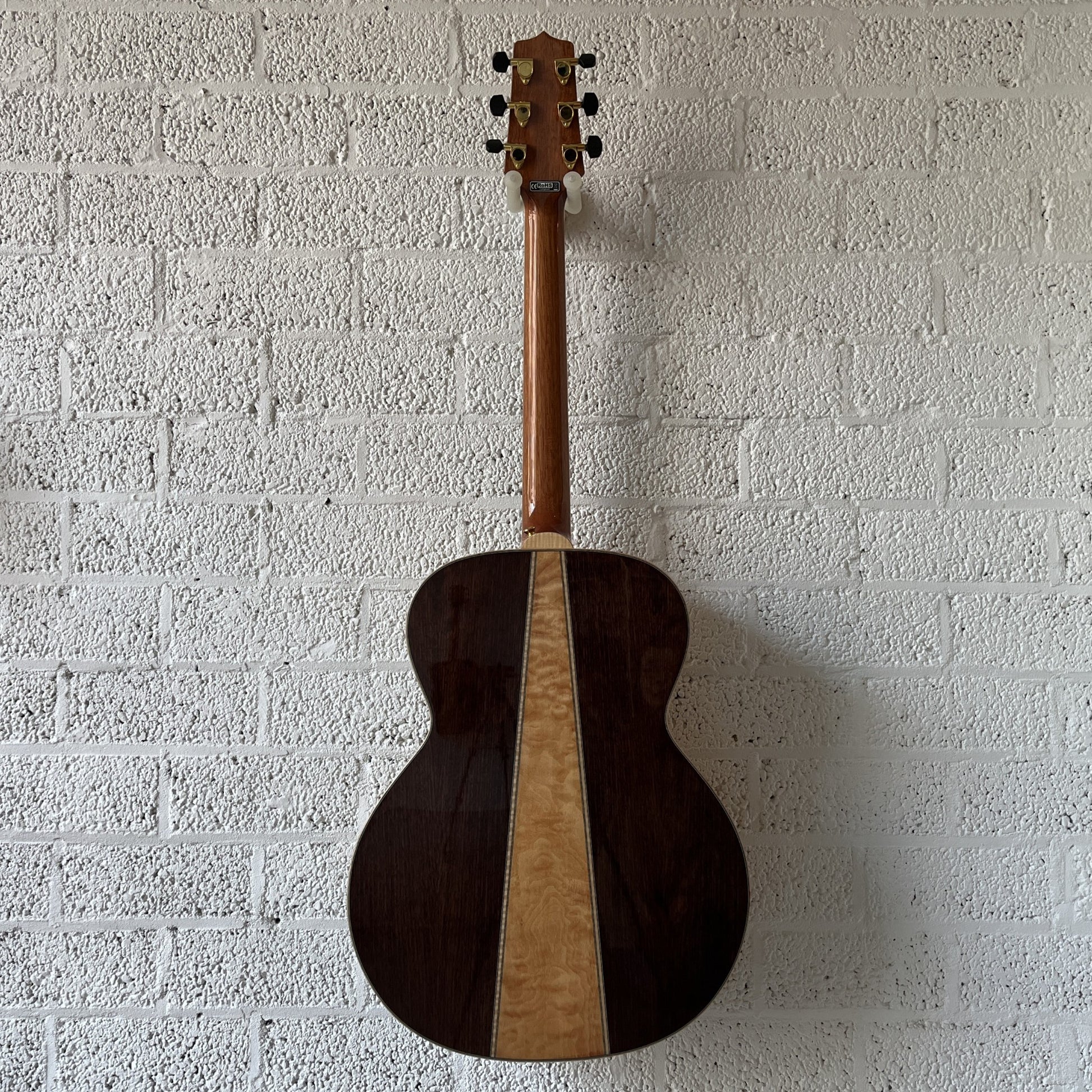 takamine gn93nat auditorium guitar back view