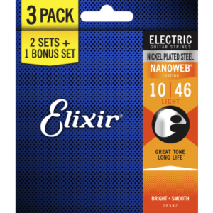 Elixir Nanoweb EL-16542 electric 10-46 3-pack