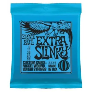 Ernie Ball 2225 Extra Slinky electric guitar strings 8-38