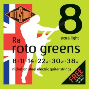 Rotosound Roto R8 string set electric 8-38