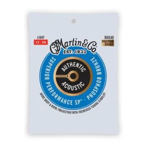 Martin MA540 Authentic Acoustic Superior Performance Phosphor Bronze Guitar Strings 12-54